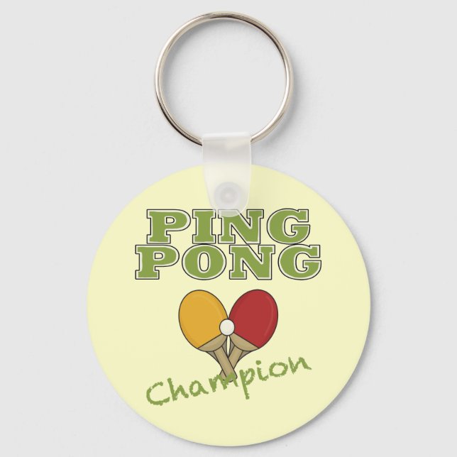 Ping Pong Champion Nyckelring (Framsida)