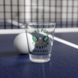 Ping Pong Champion Personlig Shot Glass