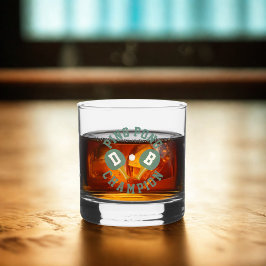 Ping Pong Champion Personlig Whiskey Glass