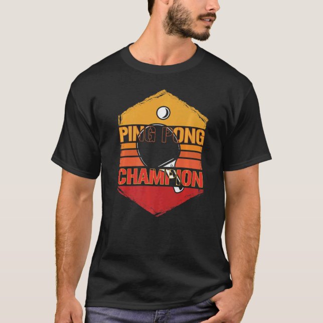 Ping Pong Champion Ping Pong T Shirt (Framsida)
