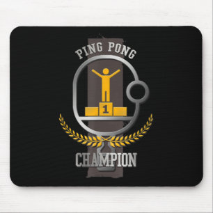 Ping Pong Champion Roligt Bord Tennis Player Gift Musmatta