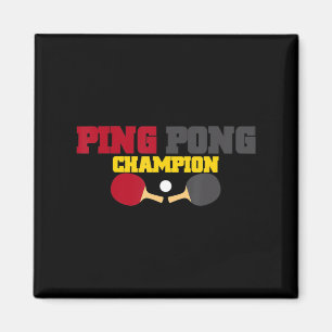 Ping Pong Champion Roligt Cute Bord Tennis Gift Magnet