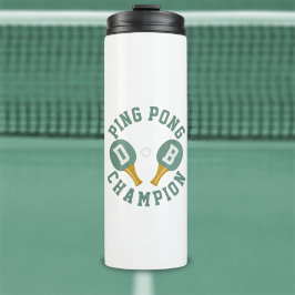 Ping Pong Champion White Sports Thermal Tumbler