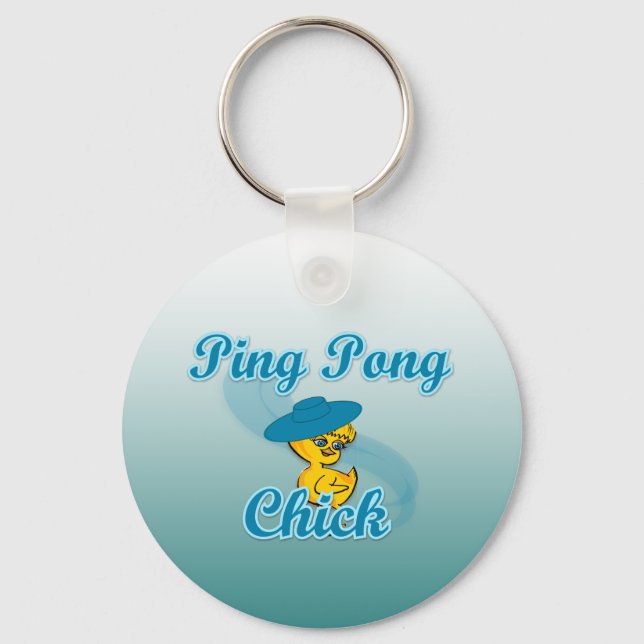 Ping Pong-Chick nr 3 Nyckelring (Framsida)