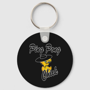 Ping Pong-Chick nr 4 Nyckelring