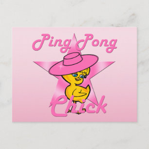 Ping Pong-Chick nr 8 Vykort