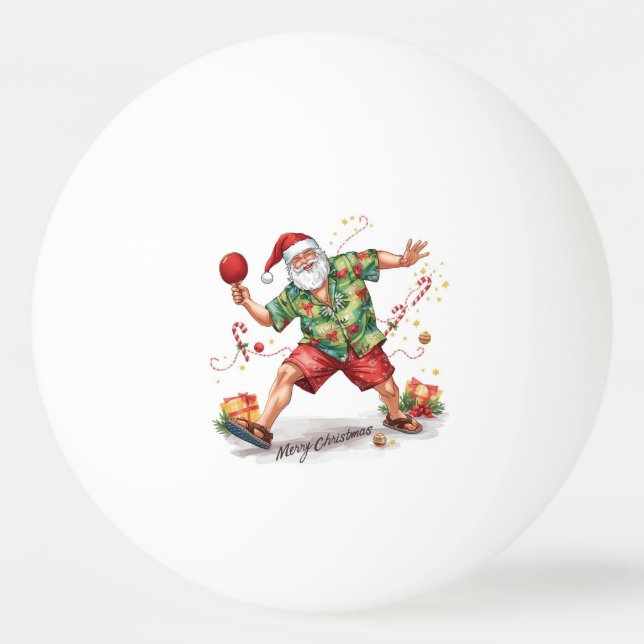 Ping Pong Christmas with Santa Claus Pingisboll (Framsidan)