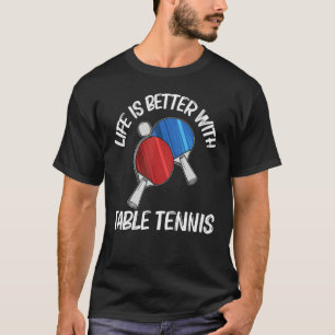 Ping Pong-design För manar kvinnor Bord Tennis Pla T Shirt