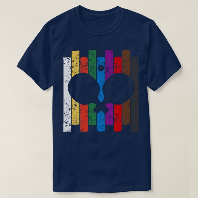 Ping Pong Färg T Shirt (Design framsida)