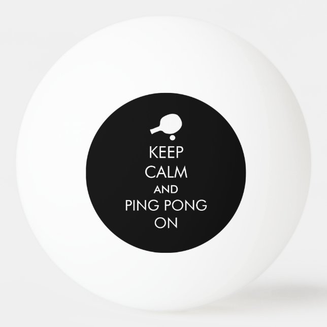 Ping Pong för behålla Lugn Pingisboll (Framsidan)