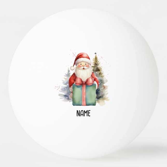Ping pong God jul med Jultomten Pingisboll (Framsidan)