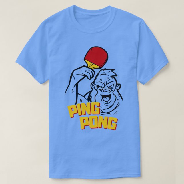 Ping Pong Gorilla T Shirt (Design framsida)