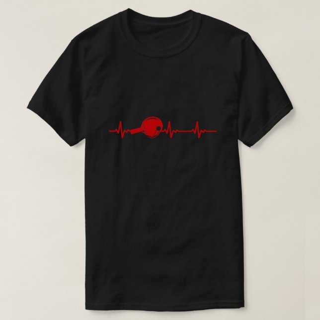 Ping Pong Hearslag bord tennis presentivit manar w T Shirt (Design framsida)