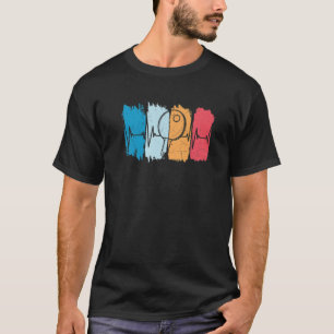 Ping Pong Heartslag Funny Bord Tennis Player Retr T Shirt