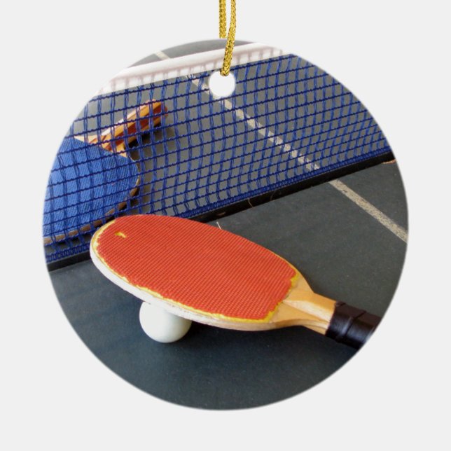 Ping Pong Julgransprydnad Keramik (Framsidan)