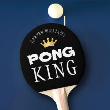 PING PONG KONUNG Personlig Svart Redigerbar