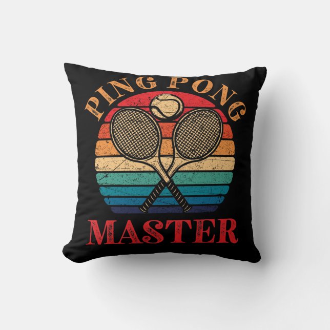 Ping Pong Master Bord Tennis Paddle Kudde (Framsida)