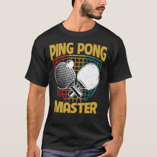Ping Pong Master Bord Tennis Paddle T Shirt