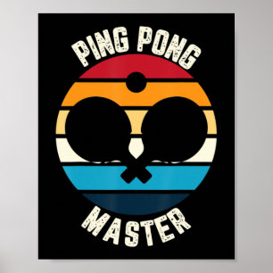 Ping Pong Master Bord Tennis Poster