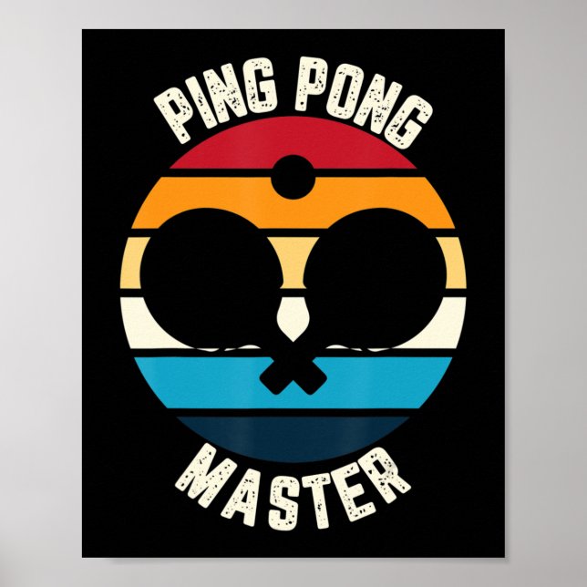 Ping Pong Master Bord Tennis Poster (Framsidan)