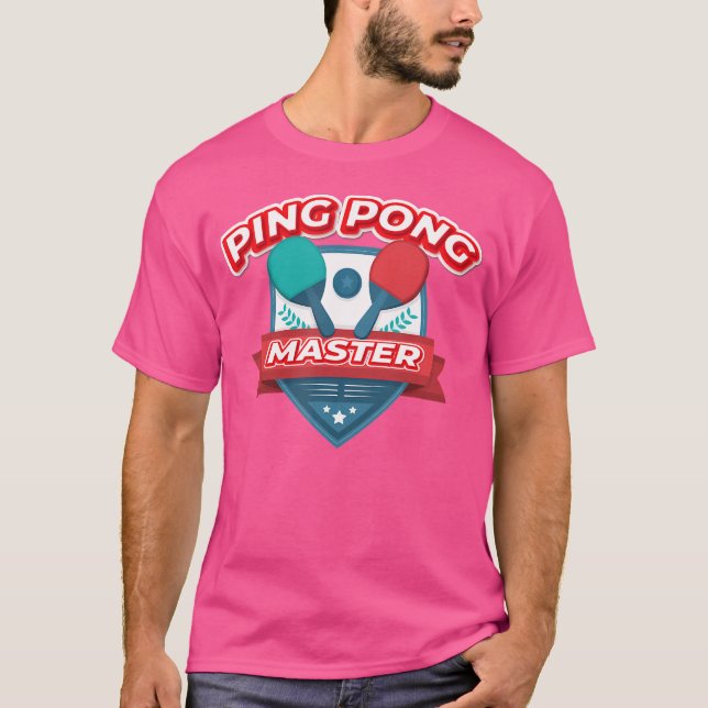 Ping Pong Master Bord Tennis T Shirt (Framsida)