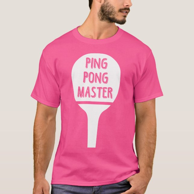 Ping Pong Master Bord Tennis T Shirt (Framsida)