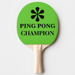 Ping Pong Master Champion Funny Text Humor Pingisracket