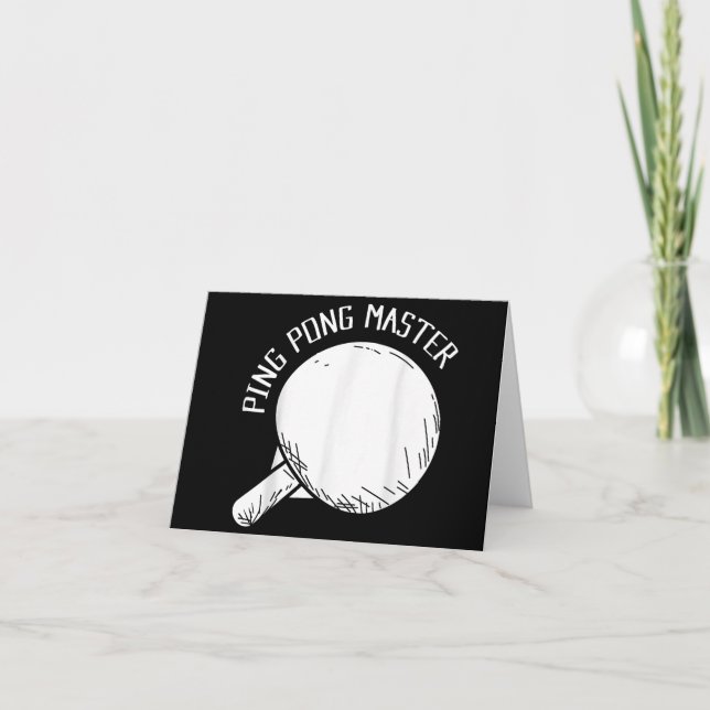 Ping Pong Master Funny Say Bord Tennis Inbjudan (Framsida)