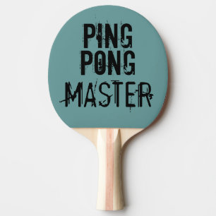 Ping Pong Master Funny Text Humor Pingisracket