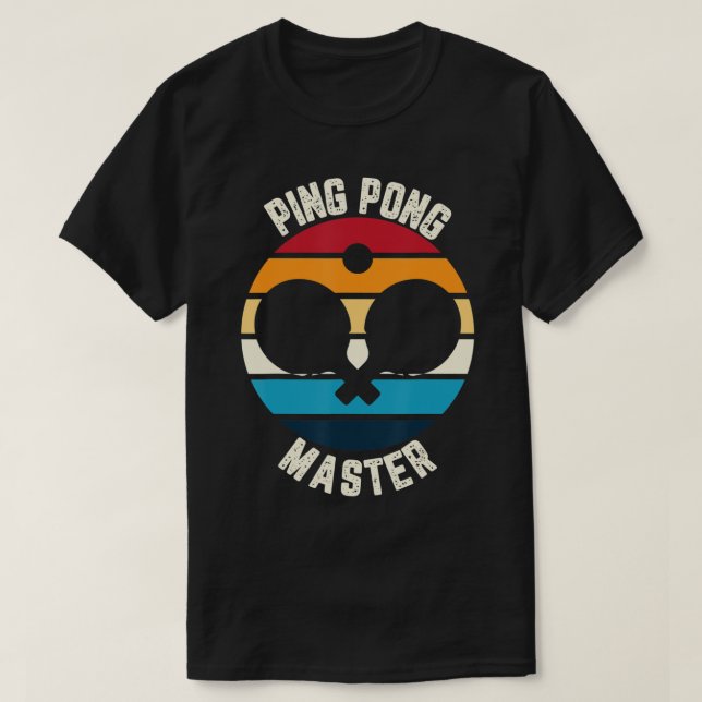 Ping Pong Master Table Tennis  T Shirt (Design framsida)