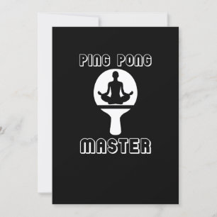 Ping Pong Master Underbar Bord Tennis Inbjudningar