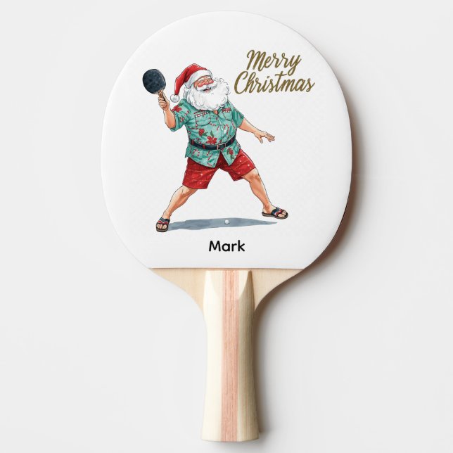 Ping Pong  Merry Christmas with Santa Claus Ping P Pingisracket (Framsidan)