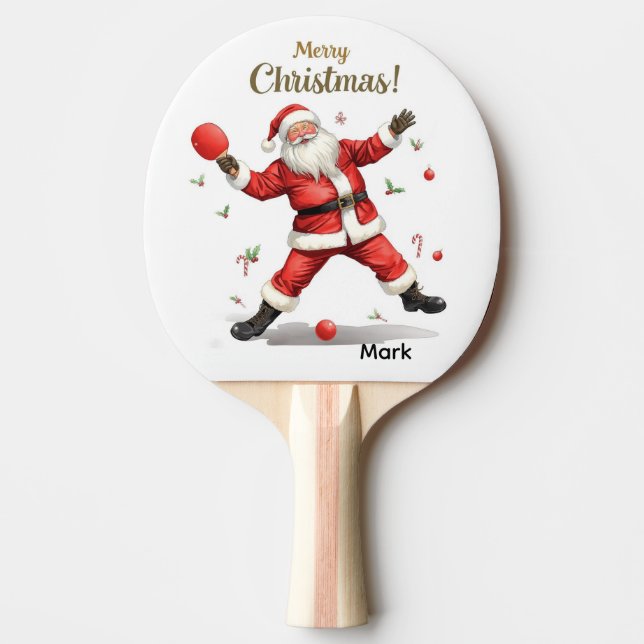 Ping Pong  Merry Christmas with Santa Claus Pingisracket (Framsidan)