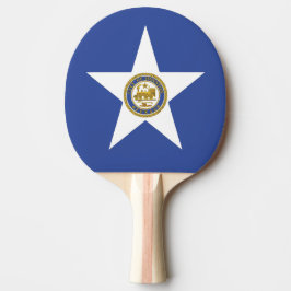 Ping pong-paddel med Houston-Flagga Pingisracket