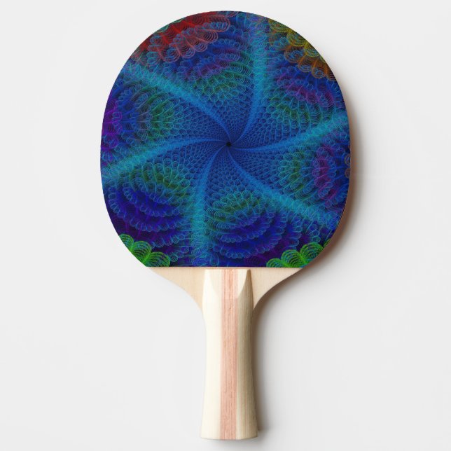 Ping Pong Paddle/Abstrakt Swirls Pingisracket (Framsidan)