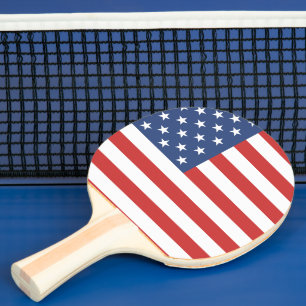 PING PONG PADDLE, amerikansk flagga Pingisracket