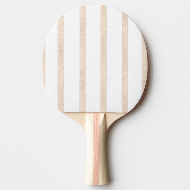 Ping Pong Paddle Beige & White Stripe Pingisracket (Framsidan)