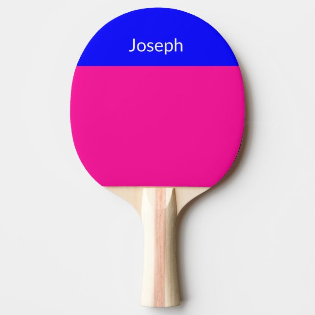 Ping Pong Paddle Blue Rosa Pingisracket (Framsidan)