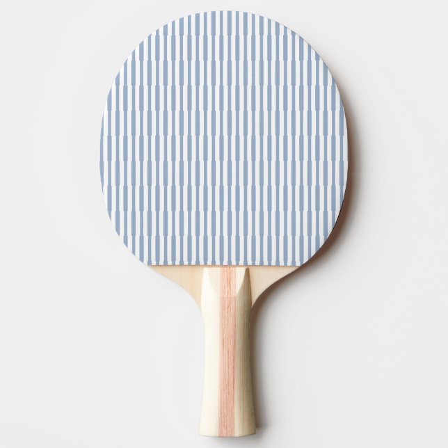 Ping Pong Paddle Blue & White Stripe Square Pingisracket (Framsidan)