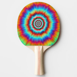 Ping Pong Paddle Explosion in Blue and Orange Pingisracket