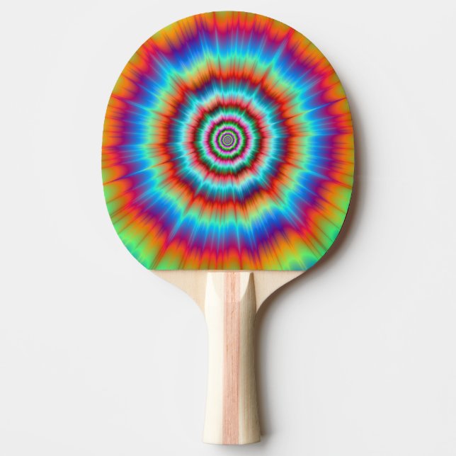 Ping Pong Paddle Explosion in Blue and Orange Pingisracket (Framsidan)