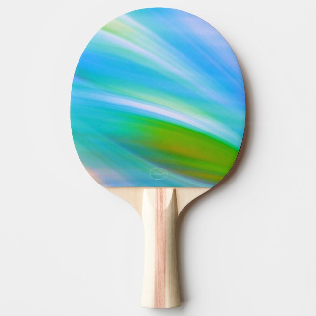 Ping-Pong Paddle - Färg Wave Aqua-HAMbyWG Pingisracket (Framsidan)