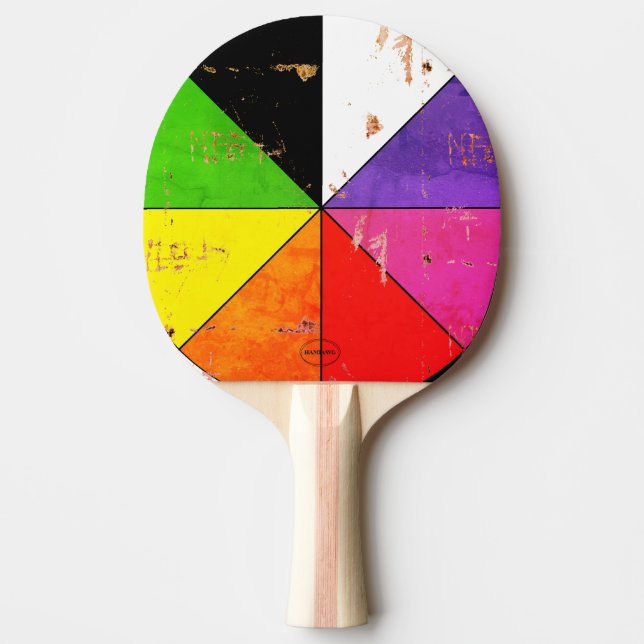 Ping Pong Paddle Färg Wheel Disted HAMbWG Pingisracket (Framsidan)