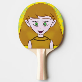 Ping Pong Paddle, Fullt Print Back Ping Pong Paddl Pingisracket