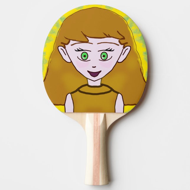 Ping Pong Paddle, Fullt Print Back Ping Pong Paddl Pingisracket (Framsidan)