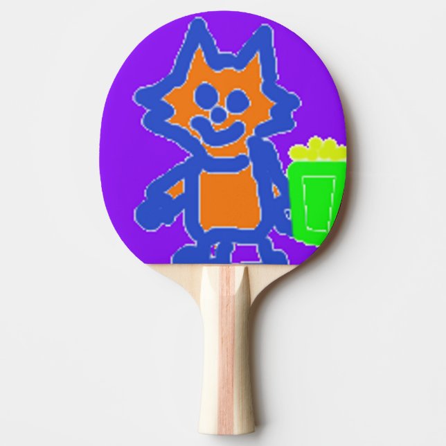 Ping Pong Paddle, Fullt Print Back Ping Pong Paddl Pingisracket (Framsidan)