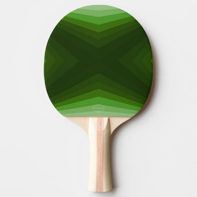 Ping-Pong Paddle - Grönt Gradient - HAMbyWG Pingisracket (Framsidan)