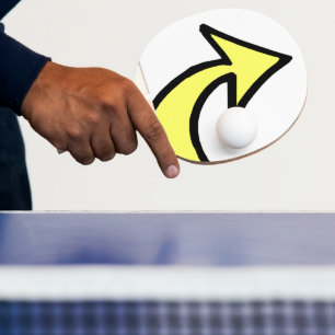 Ping Pong Paddle Gult Pil Pingisracket
