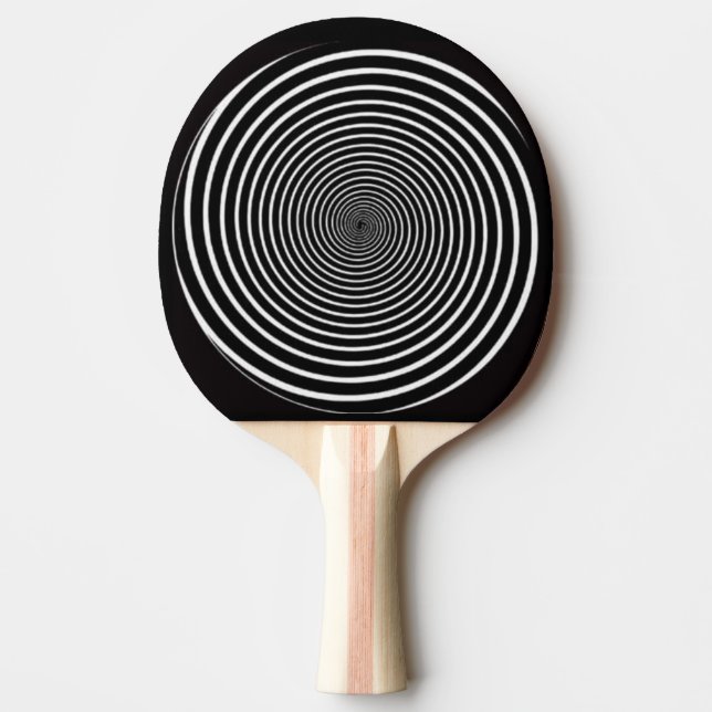 PING PONG PADDLE KANJI FOR POWER AND OP ART SPIRAL PINGISRACKET (Framsidan)