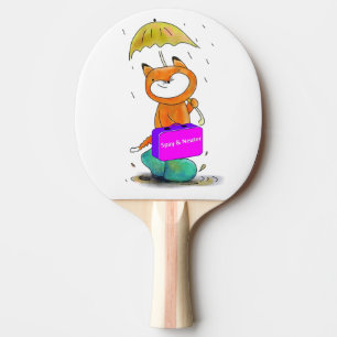 Ping Pong Paddle Kattdjur Cat Spay och Neuter Pingisracket